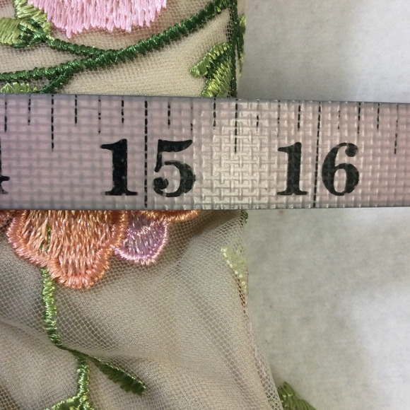 AW BRIDAL 10 L Cream Carole Floral Wedding Guest Formal Party Maxi Dress b144 - Picture 6 of 7